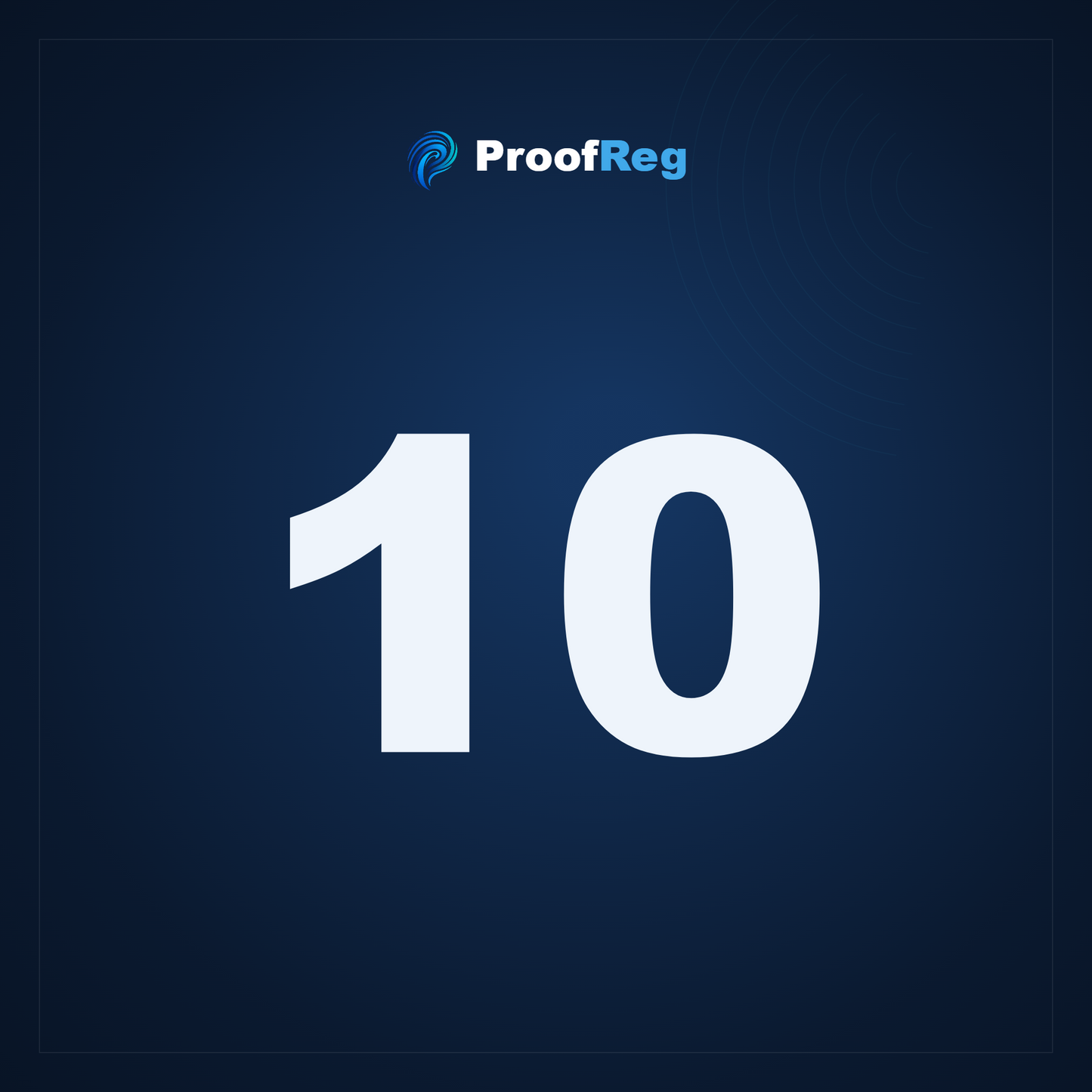 10 ProofReg Registrations